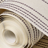 Vera's Stripe Wallpaper, Burgundy - Textile base