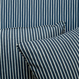 Painted Stripe Fabric, Indigo