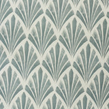 Deco Fan Fabric, Smokey Green - Archive