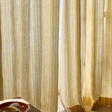 Needlepoint Stripe Fabric, Ochre