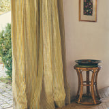 Painted Stripe Fabric, Mustard