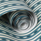 Eivor's Stripe Wallpaper, Indigo