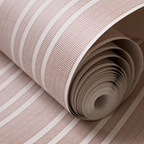 Needlepoint Stripe Wallpaper, Sienna
