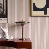 Needlepoint Stripe Wallpaper, Sienna