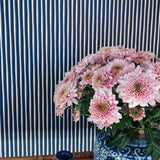 Painted Stripe Wallpaper, Indigo