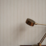 Small Polka Stripe Wallpaper, Gold - Textile base