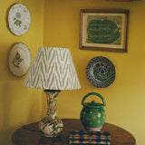 Painted Ikat Fabric, Azurite