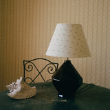 Painted Thread Lampshade H32, Burgundy