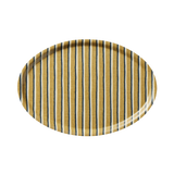 The Family Tray, Small - Painted Stripe, Mustard