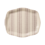 The Family Tray, Curved - Vera's Stripe Burgundy