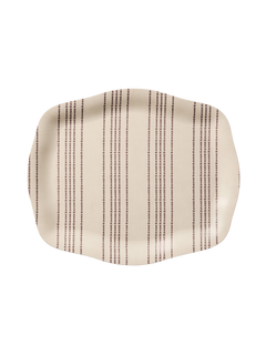 The Family Tray, Curved - Vera's Stripe Burgundy