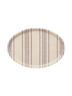 The Family Tray, Small - Vera's Stripe, Burgundy