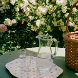 The Family Tray, Curved - Silvia's Cloth, Porcelain