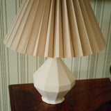 Silky Linen Pleated Lampshade, Champagne