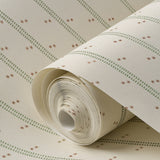 Cross Stitch Wallpaper, Poppy - Textile-based