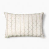 Cross Stitch Green Ochre Cushion, 35x55cm