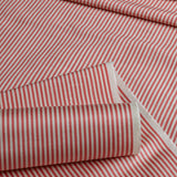 Moiré Stripe Fabric, Scarlet
