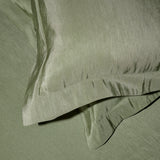 Silky Linen Fabric, Moss Green