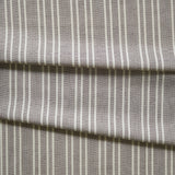 Needlepoint Stripe Fabric, Charcoal