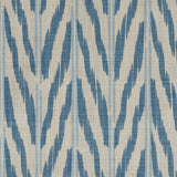 Painted Ikat Fabric Sample, Azurite