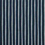 Painted Stripe Fabric Sample, Indigo