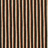 Painted Stripe Fabric, Orange-Noir