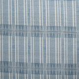 Stitch Raw Silk Fabric, Blue Ink