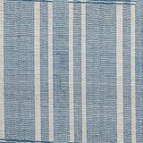 Stitch Raw Silk Fabric Sample, Blue Ink