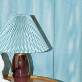 Moiré Stripe Fabric, Blue Porcelain