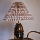 Needlepoint Stripe Pleated Lampshade, Sienna