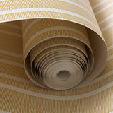 Needlepoint Stripe Wallpaper, Ochre