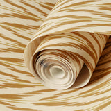 Painted Ikat Wallpaper, Ochre