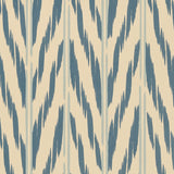 Painted Ikat Wallpaper Sample, Azurite
