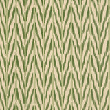 Painted Ikat Wallpaper, Green Earth