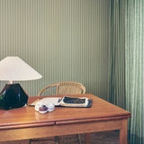 Ribbon Wallpaper, Moss