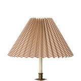 Moiré Stripe Pleated Lampshade, Amber