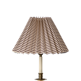 Moiré Stripe Pleated Lampshade, Plum