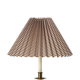 Moiré Stripe Pleated Lampshade, Plum