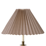 Moiré Stripe Pleated Lampshade, Plum