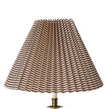 Moiré Stripe Pleated Lampshade, Plum