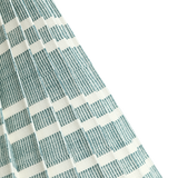 Needlepoint Stripe Pleated Lampshade, Blue Teal