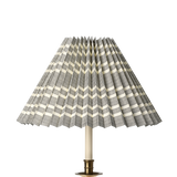 Needlepoint Stripe Pleated Lampshade, Charcoal