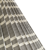 Needlepoint Stripe Pleated Lampshade, Charcoal