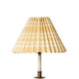 Needlepoint Stripe Pleated Lampshade, Ochre