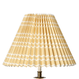 Needlepoint Stripe Pleated Lampshade, Ochre