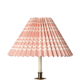Needlepoint Stripe Pleated Lampshade, Rouge