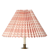 Needlepoint Stripe Pleated Lampshade, Rouge