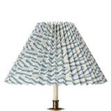 Painted Ikat Pleated Lampshade, Azurite