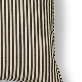Moiré Stripe Ebony Cushion, 45x45cm