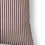 Moiré Stripe Plum Cushion, 45x45cm